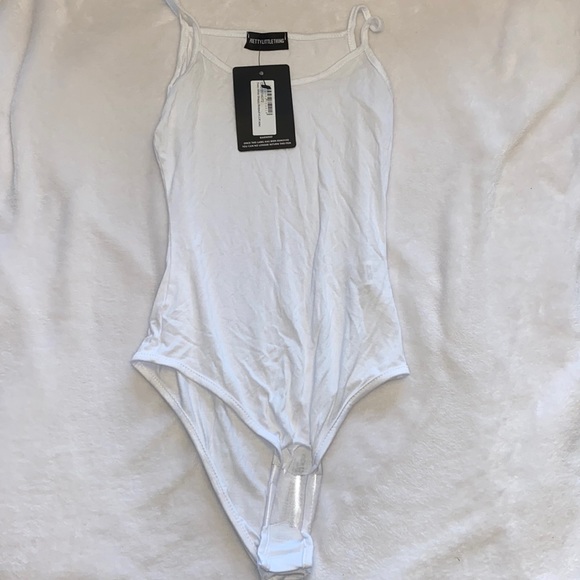 White Cami Bodysuit - Picture 6 of 7